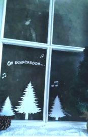 Raamsticker -oh Dennenboom