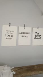 Poster A4 Awesome Baby
