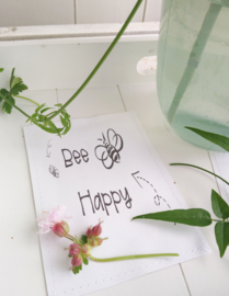 Sachet bloemenzaad Bee Happy wit