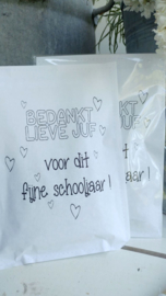 Geursachet Craft wit lieve juf bedankt