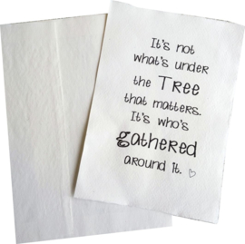 Karte A5 It's not what's under the tree