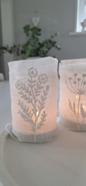 Windlicht linnen Botanical 1