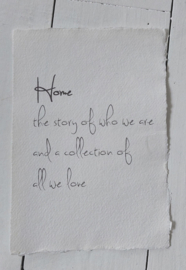 Poster A4 Home the Story