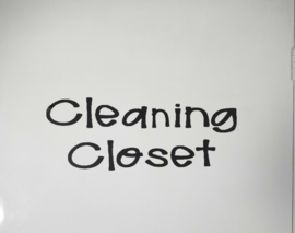 Muursticker  Cleaning Closet