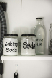 Glasgefäß mit Deckel BAKING SODA