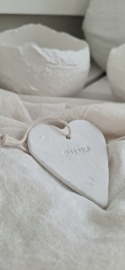 Aardewerk hartje puur
