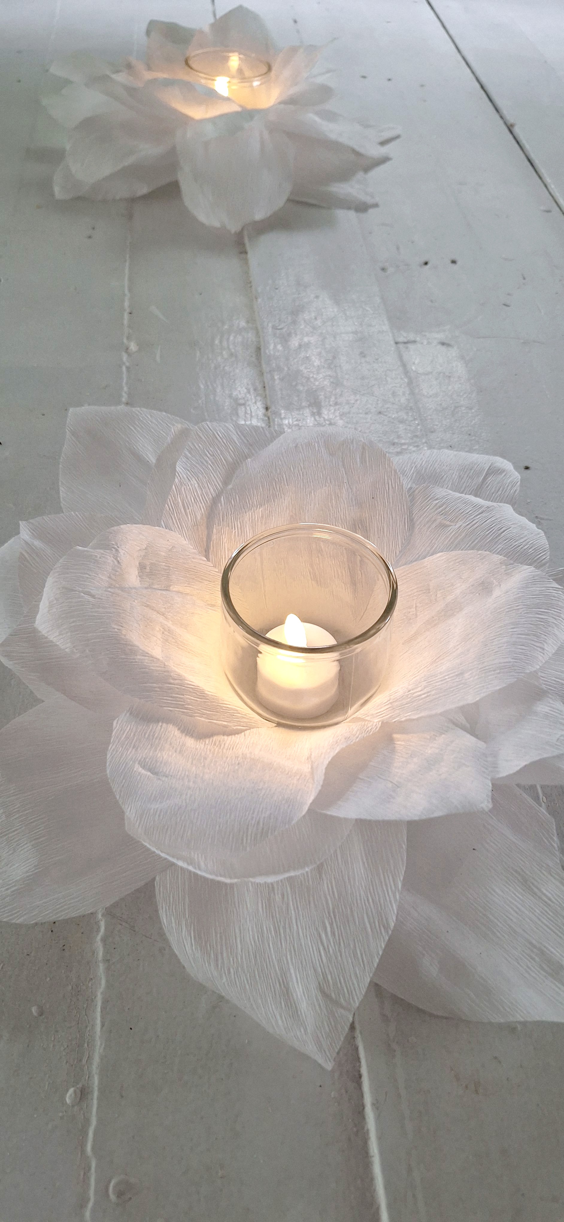 Bloemenlichtje wit