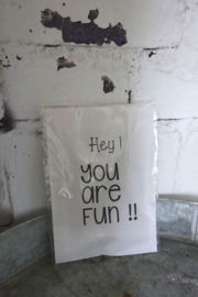 Geursachet Craft wit Hey you are fun !