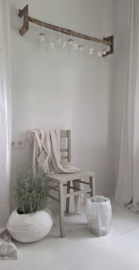 Windlicht soft linen groot