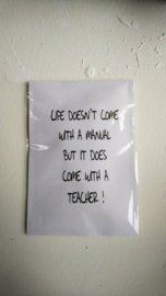 Geursachet Craft wit Life doesn't come