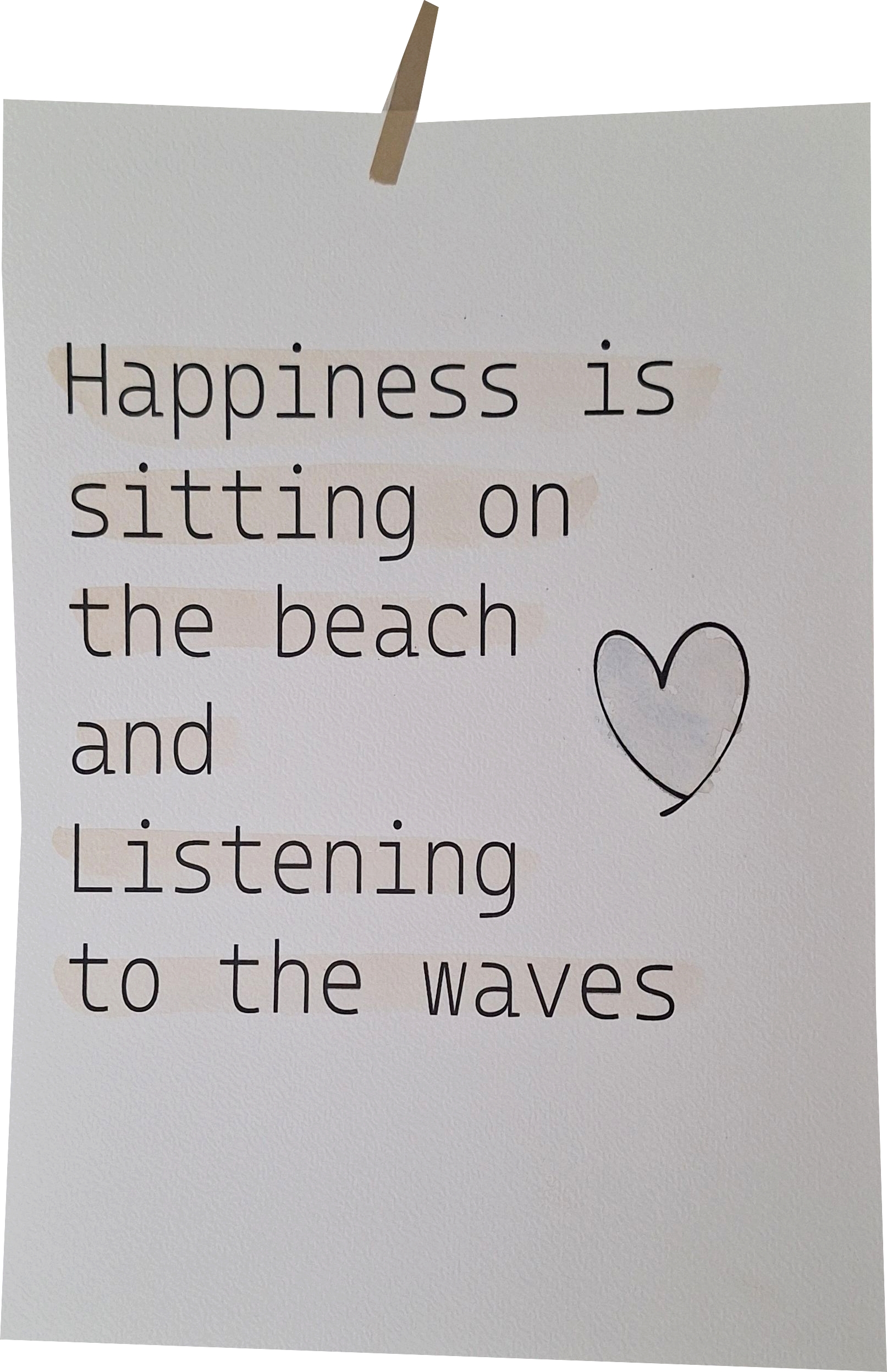 Happiness Beach A4
