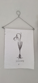Cotton Poster Snowdrop