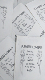 Sachet bloemenzaad juf/meester