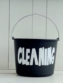 Schoonmaak emmer wit Cleaning