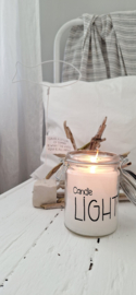 Kaars in pot xl Candle Light zwart