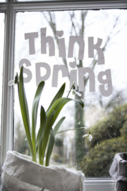 Fensteraufkleber  Think Spring