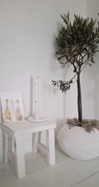 Steingut-Kerzenständer-Esskerze