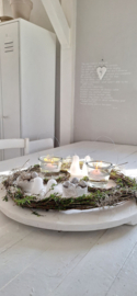 Hanglicht glas wit hengsel