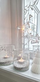 Laterne aus Klarglas Meet me under the Mistletoe