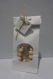 Kralenketting in kadoverpakking