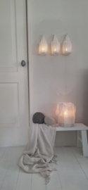Windlicht soft linen groot