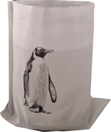 Windlicht waxpapier pinguin