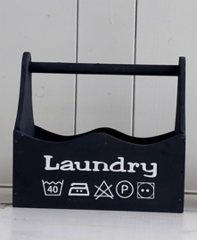 Knijperbak Laundry zwart kl.