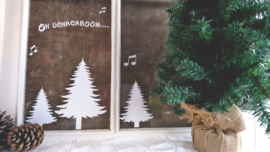 Raamsticker -oh Dennenboom