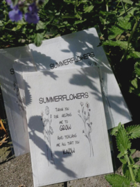 Sachet bloemenzaad juf/meester