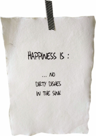 Poster A4- Happines is