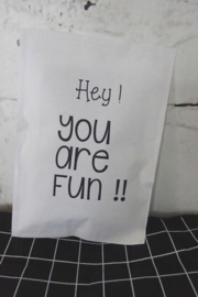 Geursachet Craft wit Hey you are fun !