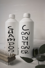 Fles voor Shampoo  WRJ wit