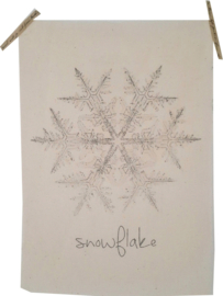 Soft Cotton Poster Snowflake