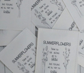 Sachet bloemenzaad juf/meester