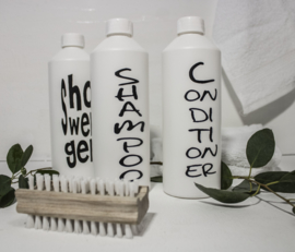 Fles voor Shampoo  WRJ wit