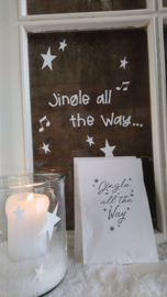 Raamsticker - Jingle all the way