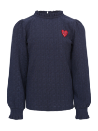 Donkerblauwe longsleeve Looxs Little