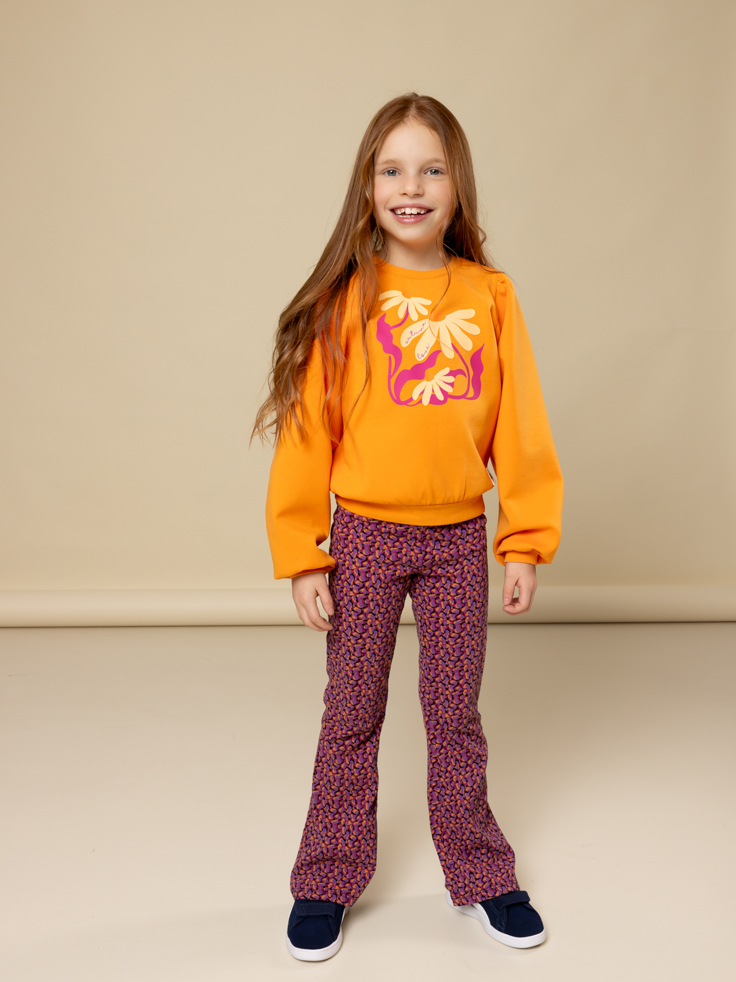Oranje sweater looxs Little