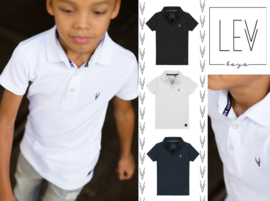 Zwart poloshirt "Jasper" Levv