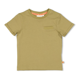 Mosterdgroen shirt Feetje