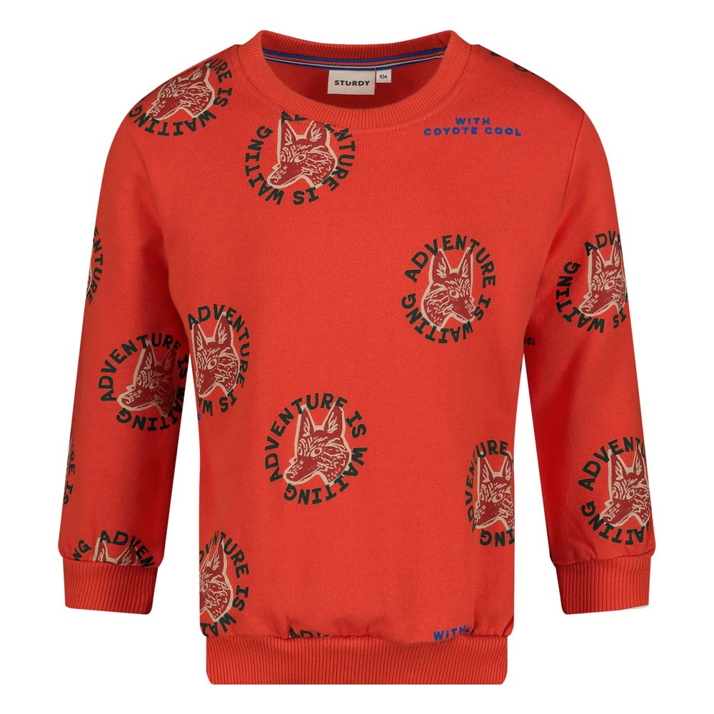 Oranje sweater Chasing Trails Sturdy