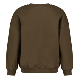 Donkergroene sweater Jubel