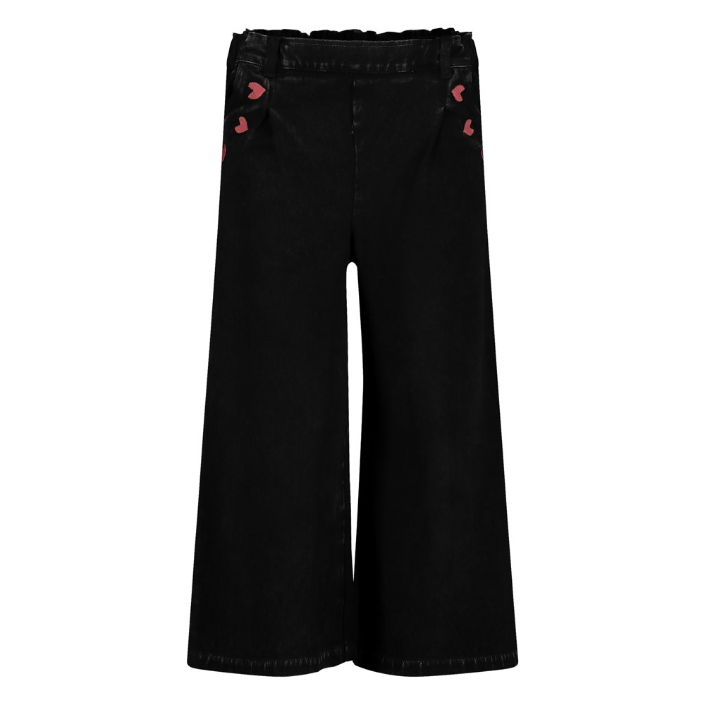Zwarte wijde jeans Queen of Hearts Jubel