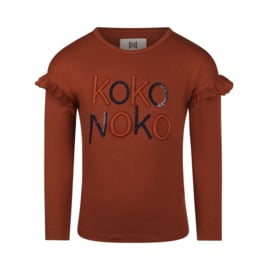 Roestbruine longsleeve Koko Noko