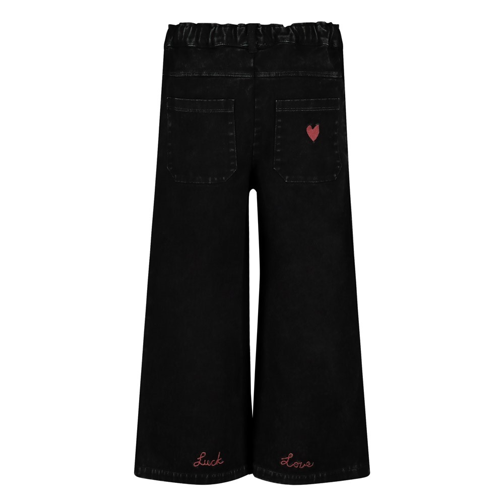 Zwarte wijde jeans Queen of Hearts Jubel