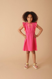 Fuchsia roze jurk Feetje