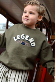 Donkergroene sweater Jubel