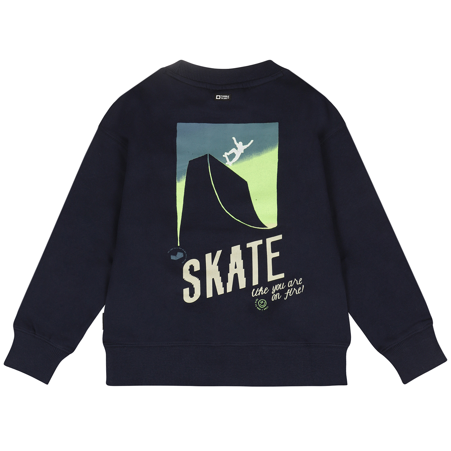Donkerblauwe sweater Heelflip Tumble 'N Dry