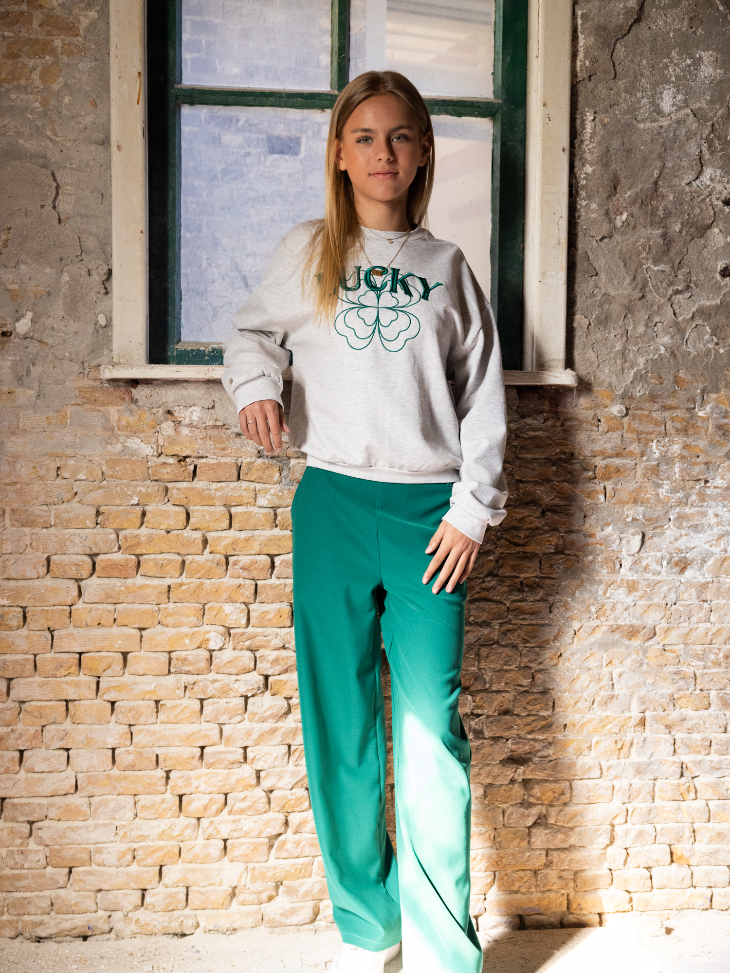 Groen broek Looxs 10 Sixteen
