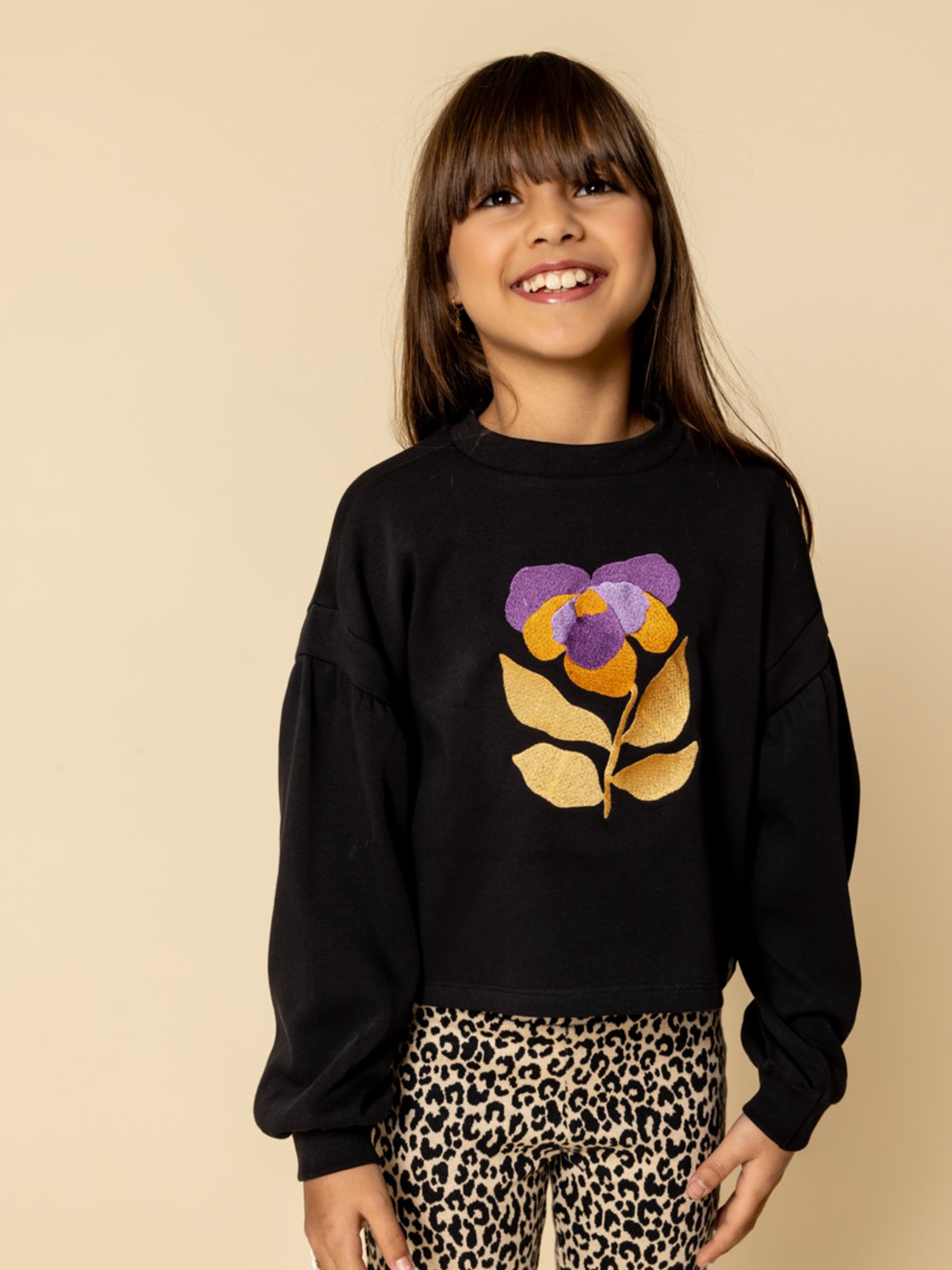 Zwarte sweater Looxs Little